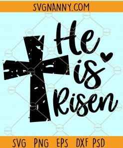 He is Risen Svg, He is Risen Easter shirt SVG, Easter Svg, Christian Svg, SVG files for Cricut, Layered SVG files, Instant download SVG, Trending SVG  file