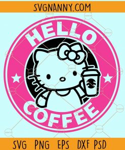 Hello Kitty Starbucks SVG, Hello Kitty Starbucks Logo SVG, Starbuck Cup SVG, Hello Kitty SVG Files, Hello Kitty Svg Cut Files, Hello Kitty Svg Cricut, Hello Kitty Face Svg, Hello Kitty Birthday Svg   files
