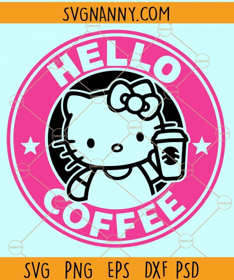 Hello Kitty Starbucks SVG, Hello Kitty Starbucks Logo SVG, Starbuck Cup