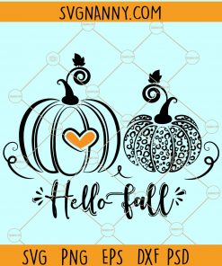 Hello Fall SVG, Fall svg file for cricut, Autumn svg file, Welcome fall svg, Fall svg, Thanksgiving svg Files