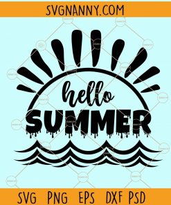 Hello Summer svg, hello sweet Summer svg, summer shirt svg, Summer door Sign svg, summer sign svg, Hello Summer svg Files