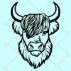 Highland bull SVG, Highland Cow SVG, Bull Svg, Bull Head Svg, Farm Life Svg, Farm Animals Svg, Highland bull shirt svg file
