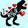 I Rawr You SVG, I rawr you dinosaur SVG, Valentine SVG, Valentine’s Day Svg, Love you svg, Kiss Svg, Valentine SVG free, Valentine’s Day Svg, Heart Svg, Valentine Shirt Svg, valentine svg files for Cricut, Rawr Means I Love You in Dinosaur SVG