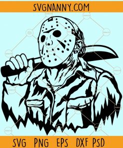 Jason Voorhees SVG, Jason Voorhees Digital File Download, Jason Voorhees PNG, Friday 13th SVG, Horror movie killers SVG, Halloween SVG, Jason Voorhees Horror Movie Killers SVG, Horror Movie Killers SVG Files