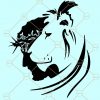 Jesus lion SVG, Jesus SVG, Judah Glowforge Christ Jesus Clipart, Jesus Files for Cricut, Lion Cut Files For Silhouette, Vector shirt