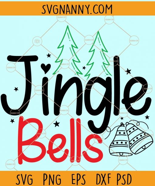 Jingle Bells SVG, Christmas Bell svg, Christmas SVG, Holidays SVG, Merry Christmas Shirt svg, Merry christmas Svg, holiday svg files