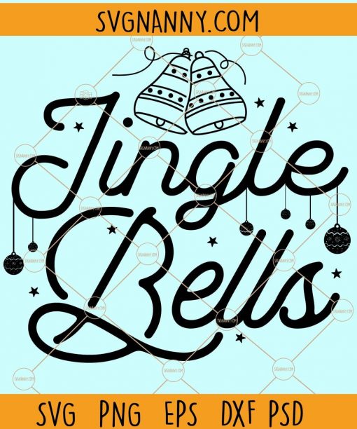 Jingle Bells SVG, Christmas Bell svg, Christmas SVG, Holidays SVG, Merry Christmas Shirt svg, Merry christmas Svg, holiday svg files