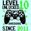 Level 10 Unlocked svg, 10th birthday svg, Video game 10th birthday SVG, Gamer 10 years Old svg, Game Controller Svg, Gamer Svg, boy birthday SVG