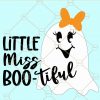 Little Miss Bootiful SVG, Bootiful SVG, Girl Halloween SVG, Halloween SVG, Kids Halloween SVG, Girl Halloween Shirt SVG, Bootiful Shirt SVG, ghost girl svg, ghost bow SVG Files