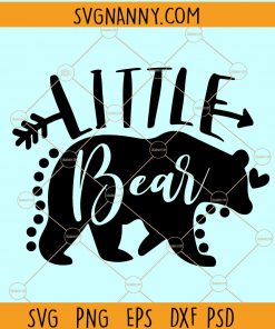 Little Bear SVG, Baby Bear SVG, Children svg, Baby SVG, Kids Shirt Design, Bear svg, bear family svg file
