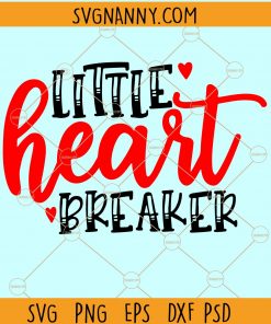 Little heart breaker svg, Boy valentine SVG, Love you svg, Kiss Svg, Valentine SVG free, Valentine’s Day Svg, Heart Svg