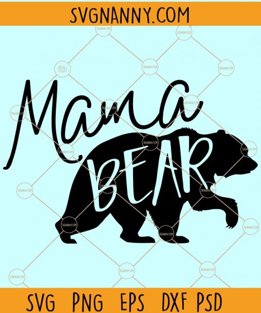 Mama bear svg, Mommy SVG, Mothers day svg, Mom To Be svg, Mom Shirt Design, mom life svg, floral bear clipart, Floral mama bear svg Files