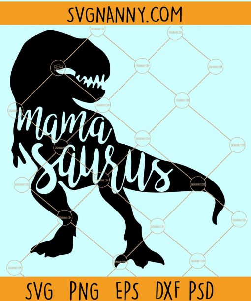 Dinosaur Family svg, T-Rex Bundle svg, Dxf, Eps, png, Mama Saurus svg, Daddy, Sister, Brother, Baby Saurus svg file