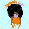 Melanin Drip SVG,  Drippin Black Girl Magic Honey,  Afro Woman Poppin, Birthday Dripping svg file, African Queen svg file