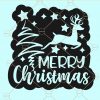 Merry Christmas Reindeer SVG, Rustic Christmas SVG, Reindeer svg, Holiday Clipart, Christmas shirt svg, Leaping Reindeer Svg, Christmas Svg file