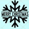 Merry Christmas Svg, Christmas Svg File, Holiday Svg, Snowflakes Svg, Winter Svg Cut File, Christmas Svg Designs files