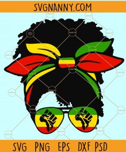 Messy Bun Juneteenth SVG, Black Women Messy Bun Juneteenth SVG, Celebrate Juneteenth Svg, Black Women Messy Bun svg, Independence Day Svg, Juneteenth Svg, 1865 Juneteenth svg, Black History svg, Black Girl Magic svg, Afro Woman svg file