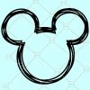 Mickey mouse outline SVG, Mickey mouse SVG, Mickey with ears svg, Disney mickey mouse SVG file