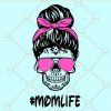 Mom Life skull SVG, Messy bun skull svg, Messy bun svg, Messy bun hair SVG, Mom Life svg, Mom of both SVG, Messy buns svg, Boy and Girl Mom SVG, Momlife skull Svg, Skull Girl SVG, Woman Skull Svg #momlife files