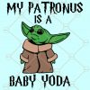 My Patronus Is A Baby Yoda SVG, Baby Yoda SVG, Baby Yoda SVG, Star Wars SVG, The Mandalorian SVG, Yoda SVG, Baby Yoda in Face mask SVG file