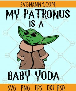 My Patronus Is A Baby Yoda SVG, Baby Yoda SVG, Baby Yoda SVG, Star Wars SVG, The Mandalorian SVG, Yoda SVG, Baby Yoda in Face mask SVG file