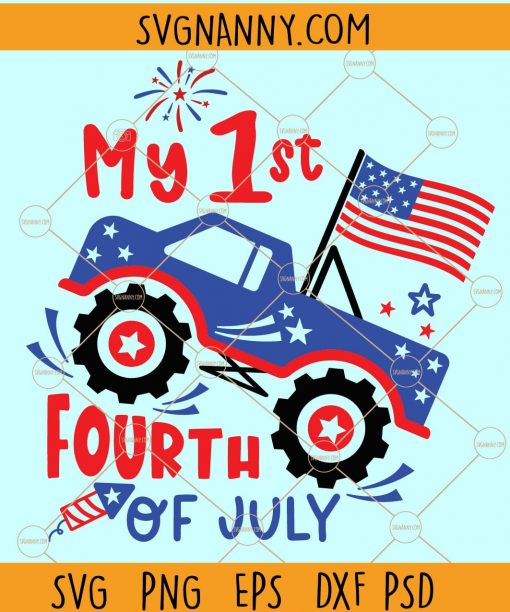  My first 4th of July svg, kids 4th of July svg, My 1st 4th Of July SVG, My First Fourth Of July SVG, Independence day SVG, kids patriotic svg Files