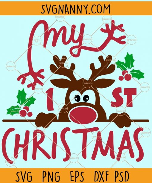My first Christmas SVG, our first Christmas SVG, baby first Christmas svg, Christmas SVG, Christmas baby SVG, first Christmas SVG, My first Christmas PNG, Christmas SVG  