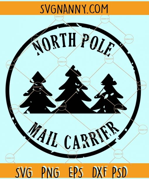 North Pole Express Mail Delivery SVG, Christmas Stamp Svg, North Pole Postmark Stamp Svg, Santa Sack Svg, Santa Mail Svg, Christmas Sign Svg, holiday svg files