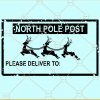 North Pole Express Mail Delivery SVG, Christmas Stamp Svg, North Pole Postmark Stamp Svg, Santa Sack Svg, Santa Mail Svg, Christmas Sign Svg, holiday svg files