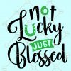 Not Lucky Just Blessed Svg, I’m Not Lucky I’m Blessed Christian SVG, St. Patrick’s Svg, Kids St Patricks Day Shirt, St Patrick Day Shirt SVG, St. Paddy’s Svg, Lucky Svg, Shamrock Svg, Lucky Clover SVG, St Paddy Day SVG file