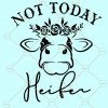 Not Today Heifer Svg, Not Today Heifer Cow SVG, Bandana Heifer Cow Svg, Heifer Cow Svg, heifer svg, heifer please svg