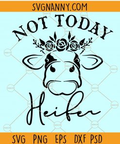 Not Today Heifer Svg, Not Today Heifer Cow SVG, Bandana Heifer Cow Svg, Heifer Cow Svg, heifer svg, heifer please svg