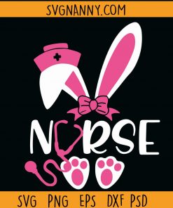 Nurse Bunny Easter SVG, Nurse bunny SVG, Easter Nurse SVG, Nurse shirt SVG, Easter svg files for cricut, Easter Nurse SVG, Happy Easter SVG, Easter bunny SVG  file