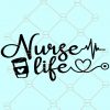 Nurse life SVG, Nurse heartbeat svg, coffee and nurse life svg, Nurse Stethoscope Svg, CNA nurse Svg, CNA Life Svg, Medical nurse Svg, Coffee Scrubs and Rubber Gloves SVG file