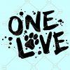 One Love SVG Cut File Graphic File for Cricut svg