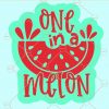 One in a Melon Svg, Watermelon Svg, Summer Svg, One in melon png, Summertime Svg, Watermelon Shirt svg, Watermelon Popsicle Svg, Watermelon Svg files