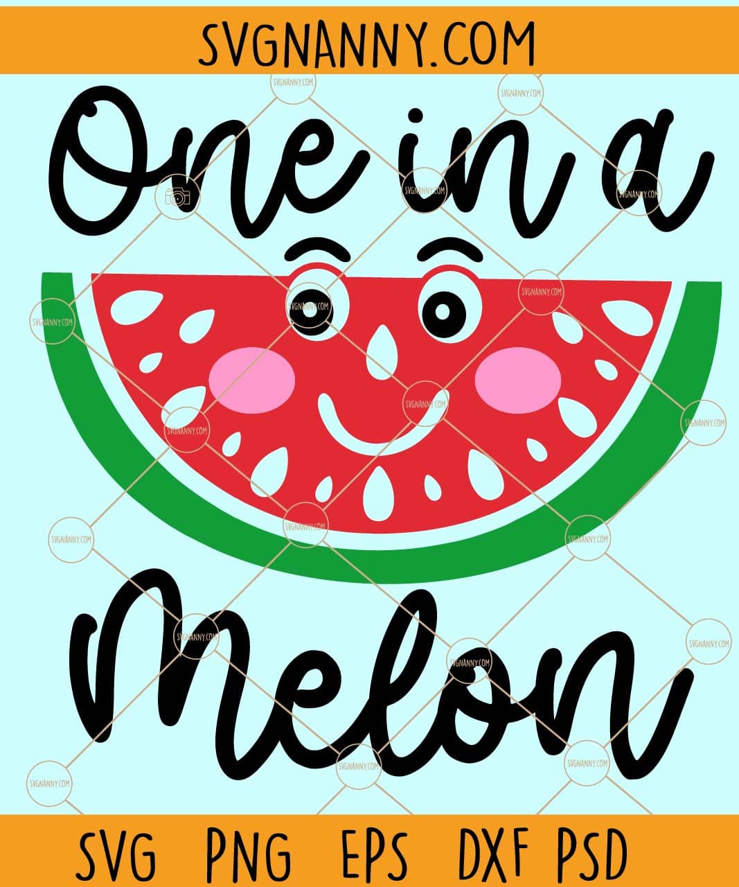 One In A Melon Svg Watermelon Svg Summer Svg One In Melon Png