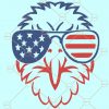 Patriotic Eagle With Sunglasses SVG, American Eagle Svg, 4th Of July Svg, Eagle flag SVG, American flag svg, fourth of July svg, Eagle svg, Patriotic Eagle Svg Files