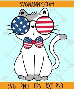 Patriotic cat SVG, cat face 4th of July SVG, 4th of July Cat SVG, 4th of July svg, July 4th Cat SVG, July 4th Animals svg, Funny Cat svg, Cat svg, Independence Day svg, American flag svg, patriotic svg, 4th of July Animals svg files