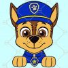 Paw Patrol Svg, Chase SVG, Kids cartoon Svg, Paw Patrol Cartoon Svg, kids shirt svg, Paw Patrol Characters svg, Chase Paw Patrol svg file