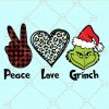 Peace love grinch SVG, peace love grinch PNG, Christmas grinch SVG, Peace love SVG, Grinch face SVG, Grinch SVG, peace love grinch htv, peace love grinch shirt, Peace love grinch, christmas svg files  