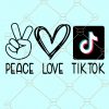 Peace love tiktok SVG, Tiktok Logo SVG, Tiktok SVG, tiktok svg for Cricut, tiktok logo png, TikTok design, Tik tok shirt SVG, Eat Sleep Tiktok Repeat SVG, Tikto SVG file