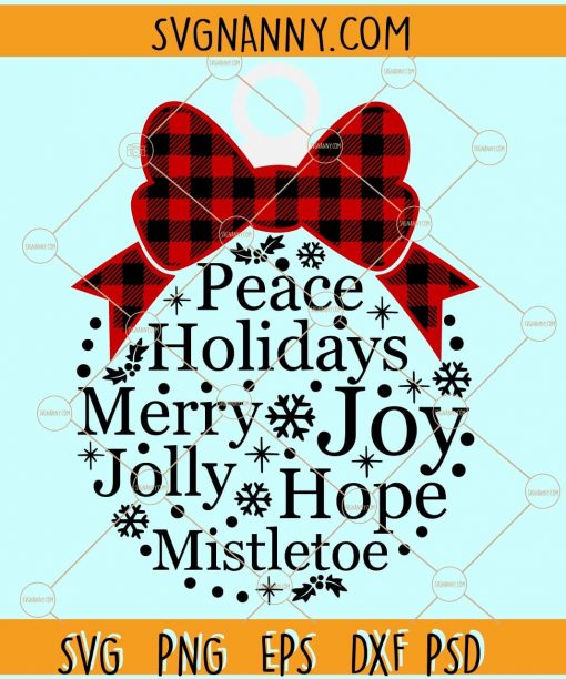 Peace holidays merry joy svg, Christmas words svg, Christmas Svg, Christmas shirt svg, Merry Christmas svg Files