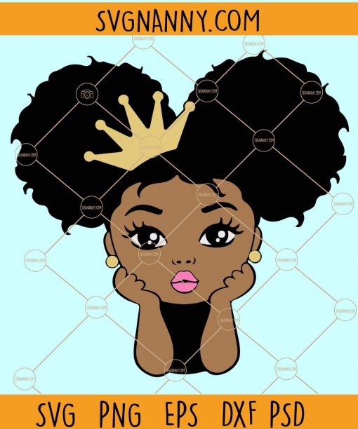 ekaboo Girl Svg, Princess Svg, Peekaboo svg, Afro Puff Hair Girl Svg, peek a boo with afro pony tail svg, African American kids cut files, peek a boo svg, afro woman SVG file