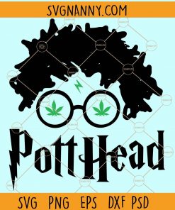 Pott head SVG, Pot head SVG, PottHead SVG, Harry Potter SVG, Harry Potter Weed SVG, Hogwarts SVG, weed svg, weed cut files, stoner svg, rolling tray svg, pot leaf svg, marijuana SVG files  