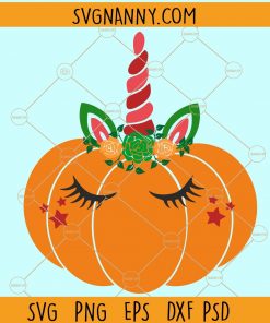 Pumpkin Unicorn SVG, Pumpkin With flowers SVG, unicorn birthday SVG, Halloween unicorn SVG, Halloween Unicorn SVG, fall unicorn SVG, magical unicorn SVG, pumpkin unicorn SVG  Files