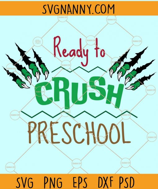 Ready to Crush PreK Svg, Back To School Svg, Preschool Svg, Monster Truck svg, Boys Svg, school shirt svg, Ready to krush PreK Svg file