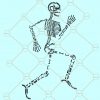 Running Skeleton svg, Vector file , Digital download , Halloween svg