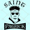 Saint Patrick with Aviators SVG, St Patrick Mahomes SVG, KC Chiefs SVG, Chiefs Tee SVG, St Patrick Day Shirt SVG, Kansas City svg, Patrick Mahomes cut file, St Patrick Mahomes Kansas City Chiefs SVG
