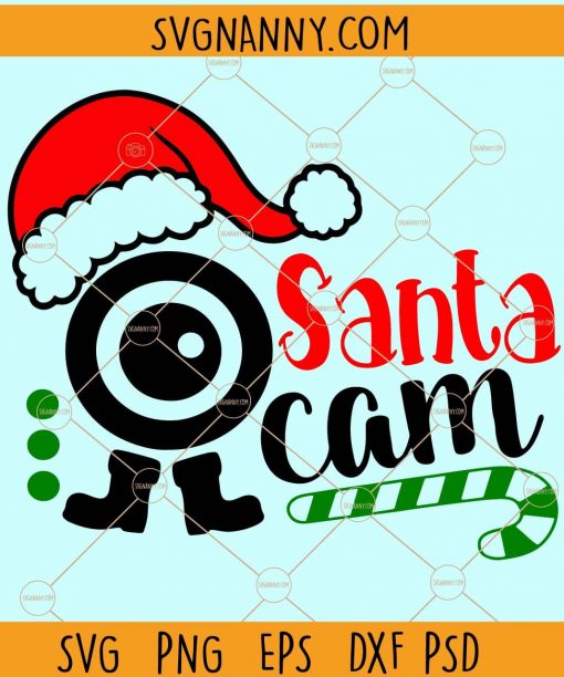 Santa cam SVG, Merry Christmas SVG, Santa SVG, Santa is Watching SVG, Christmas SVG file, Christmas clipart, Santa cam letter SVG, Elf Cam SVG, Elf Watch SVG, Santa’s Naughty List SVG Files